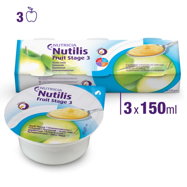 Nutilis Fruit Stage3 Mela Nutricia 3x150g