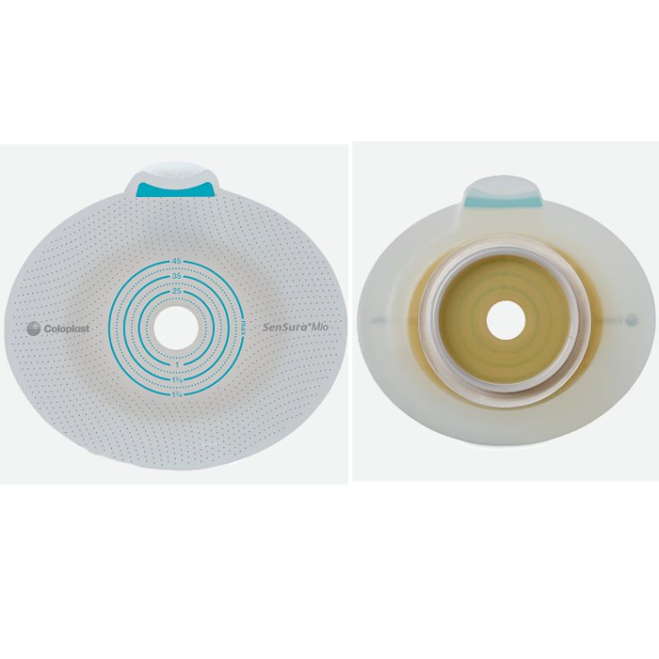 SenSura Mio Click Placca 10513 Fl 50mm Fo 30-45mm Coloplast 5 Pezzi