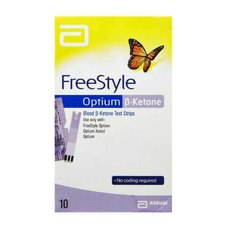 Freestyle Optium Ketone Abbott 10 Strisce