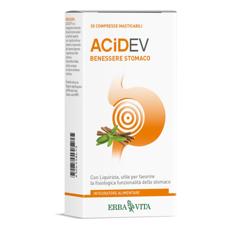 Acid-EV&nbsp;Erba Vita 30 Compresse Masticabili