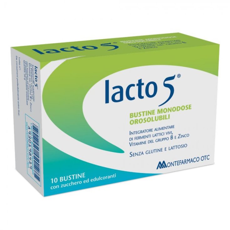 Lacto 5&reg; Montefarmaco 10 Bustine Orosolubili