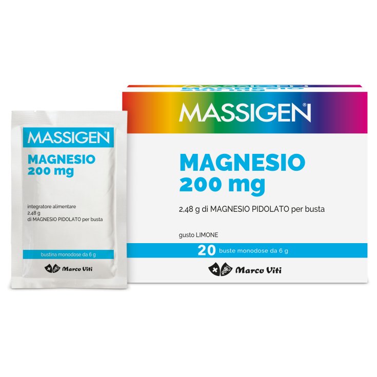 Magnesio 200mg Massigen 20 Bustine