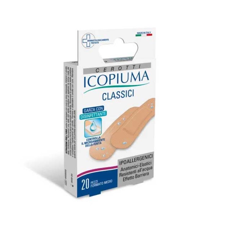 Icopiuma Cerotti Classici Ipoallergenici Misura Media 20Pezzi