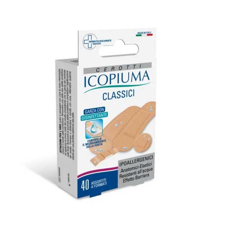 Icopiuma Cerotti Classici Ipoallergenici Misura Assortita 40Pezzi