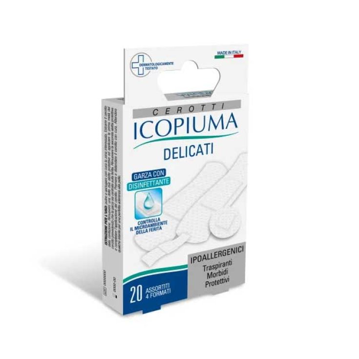 Icopiuma Cerotti Delicati In TNT Ipoallergenici Misura Assortita 20 Pezzi