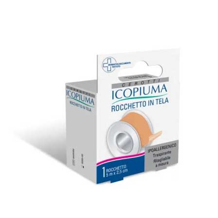 Icopiuma Cerotto Rocchetto In Tela Ipoallergenico 2,5cm x 5m