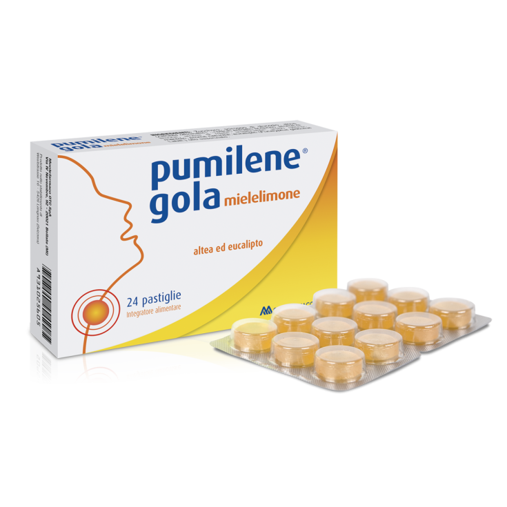 Pumilene&reg; Gola Mielelimone Montefarmaco OTC 24 Pastiglie