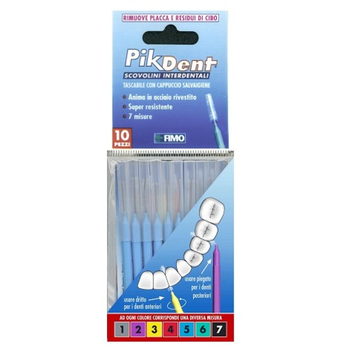 Pikdent Stuzzicolino 5 Azzurro Fimo 10 Pezzi