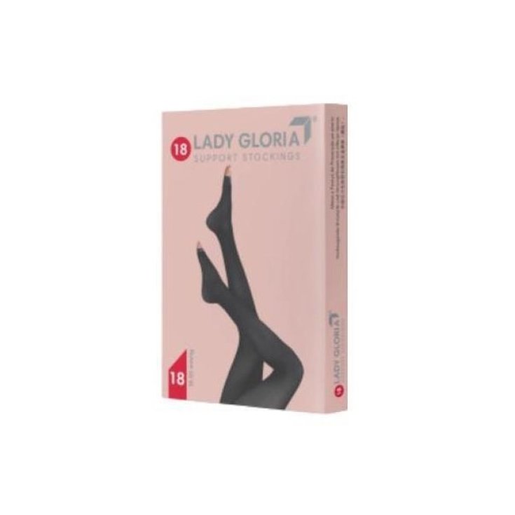 Ladygloria 18 Collant Punta Aperta Daino 3 GloriaMed&reg; 1 Paio