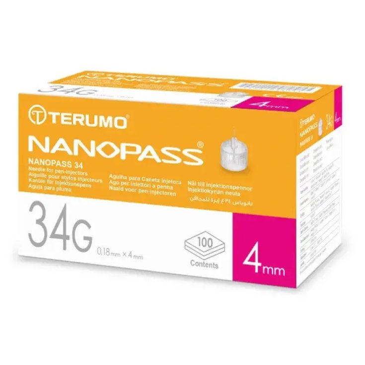 Ago Nanopass&reg; G34 TERUMO&reg; 100 Pezzi