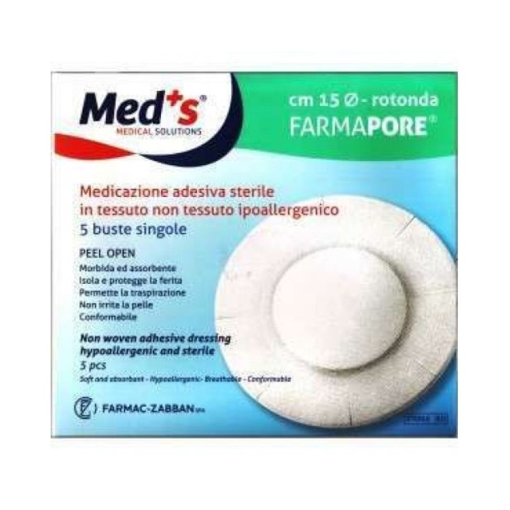 Medicazioni Adesive Sterili Rotonde&nbsp;15cm &Oslash; FarmaPore Med's
