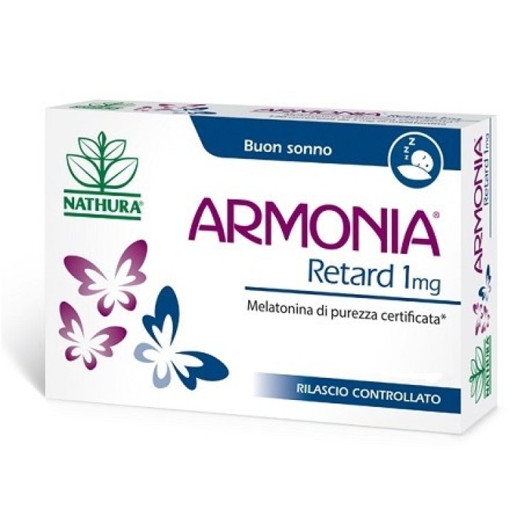 Armonia Retard 1Mg Melatonina Nathura® 30 Compresse Armonia Retard 1Mg Melatonina Nathura® 30 Compresse