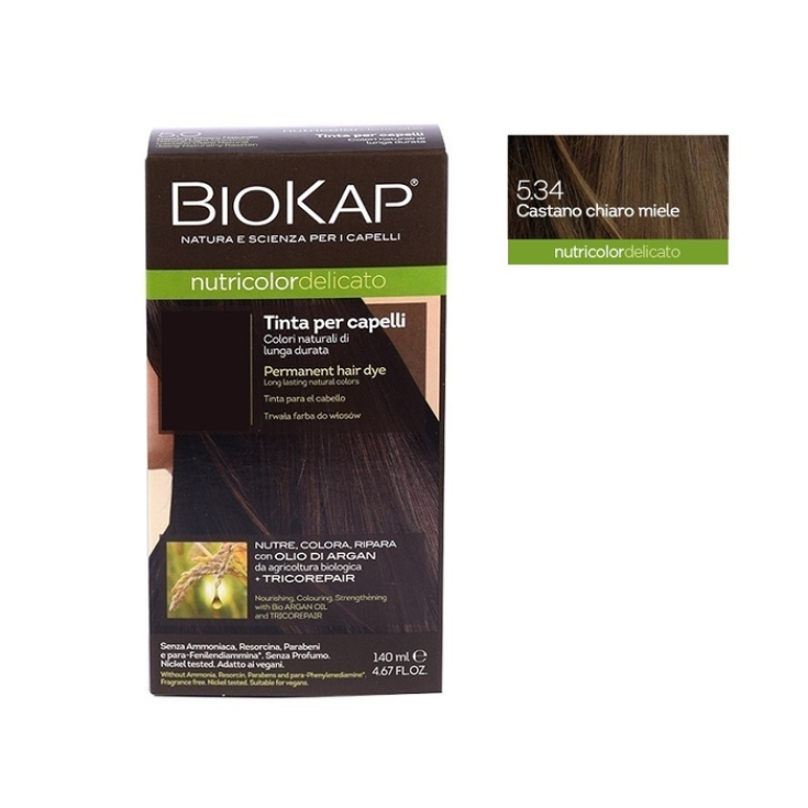 Nutricolor Tinta Delicato 5.34 Castano Chiaro Miele BioKap&reg; 140ml
