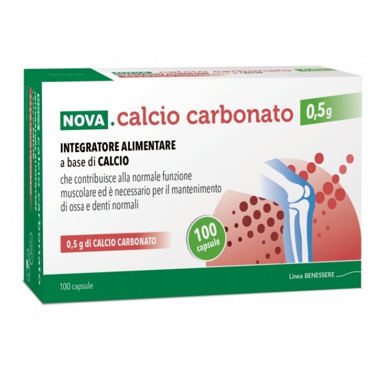 NOVA Calcio Carbonato 0,5g Nova Argentia 100 Capsule