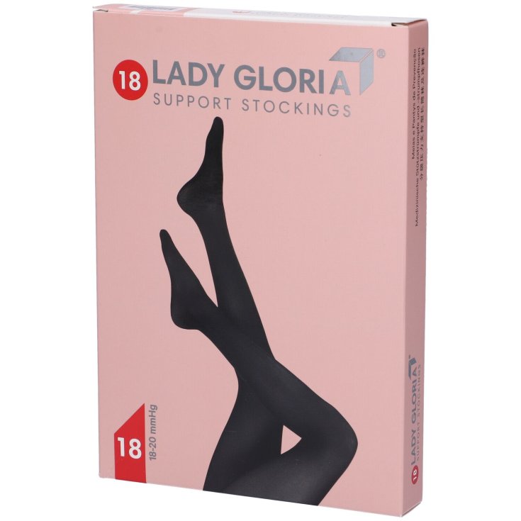 Ladygloria 18 Autoreggente 140Den Nero 4 GloriaMed&reg; 1 Paio