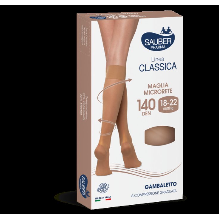 Gambaletto 140 Microrete Nero Tg.2 Linea Classica Sauber