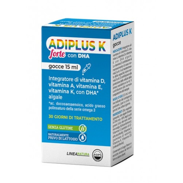 Adiplus K Forte Con DHA Gocce Agips 15ml