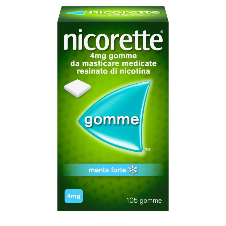 nicorette&reg;  ​4mg Gomme Medicate Menta Forte 105 Gomme Da Masticare