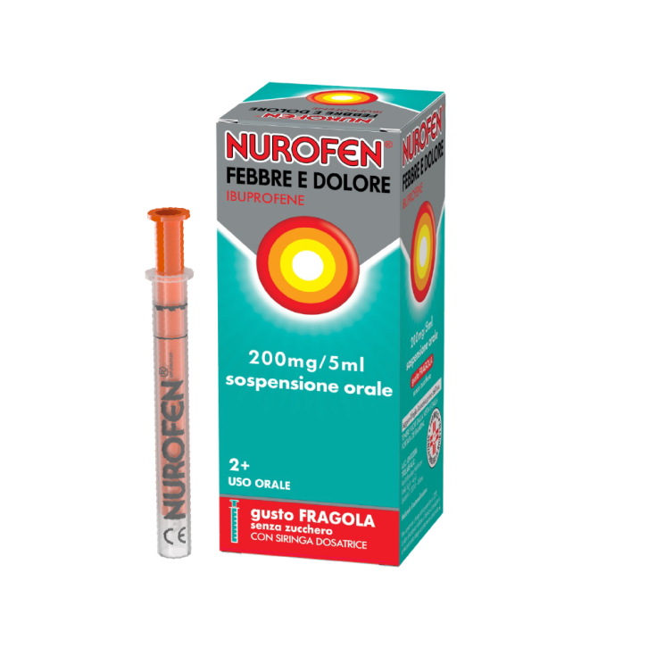 Nurofen Febbre e Dolore Bambini Sospensione Orale Fragola 100 ml