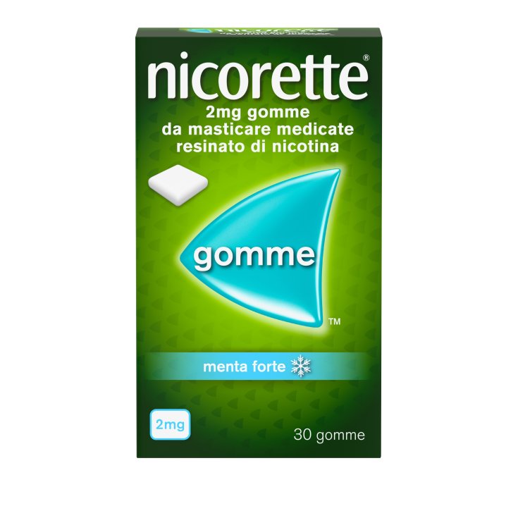 nicorette&reg; 2mg Gomme Medicate Menta Forte 30 Gomme Da Masticare