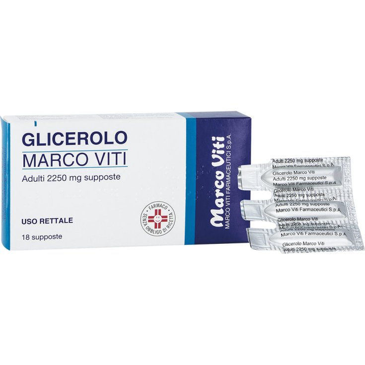 Glicerolo Marco Viti Adulti 2250mg 18 Supposte