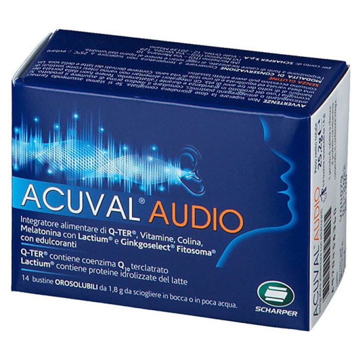 Acuval Audio Integratore Alimentare 14 Bustine Acuval Audio Integratore Alimentare 14 Bustine
