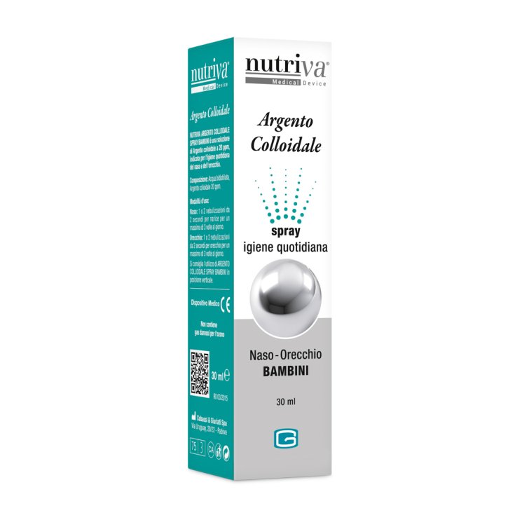 Nutriva&reg; Argento Colloidale Per Naso E Orecchie Bambini 30ml