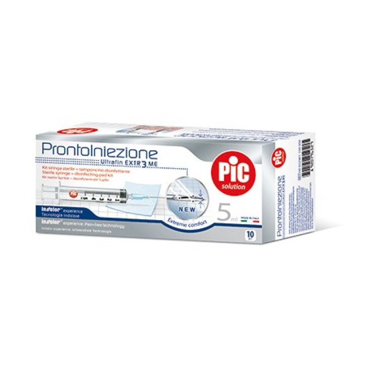 ProntoIniezione Siringhe&nbsp;con Ago G23 5ml PIC 10 Pezzi