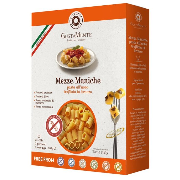 Mezze Maniche all'Uovo Trafilate&nbsp;al Bronzo GustaMente 200g