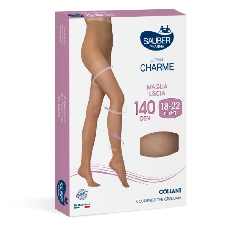 Linea&nbsp;Charme 140D Collant Nero Tg.5&nbsp;Sauber