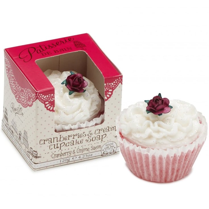 Cranberries & Cream Cupcake Soap Rose&Co 120g