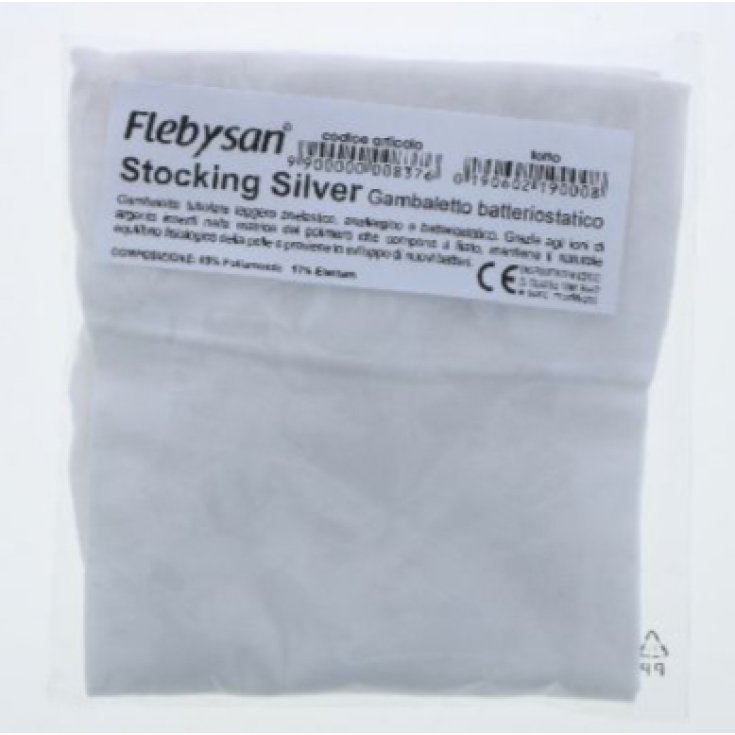 Flebysan&reg; Gambaletto Batteriostatico Stocking Silver 1 Pezzo