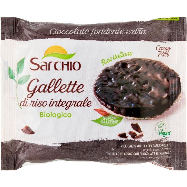 Gallette di Riso Integrale con Cioccolato Fondente Sarchio 34g