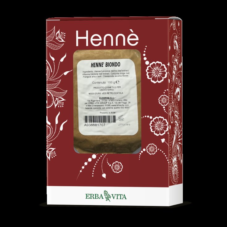 Henn&eacute; Biondo Tintura in Polvere Erba Vita 100g