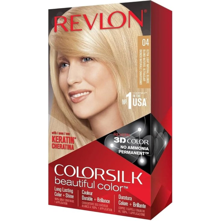 ColorSilk Beautiful Permanent Color [04] Ultra Light Natural Blonde Revlon