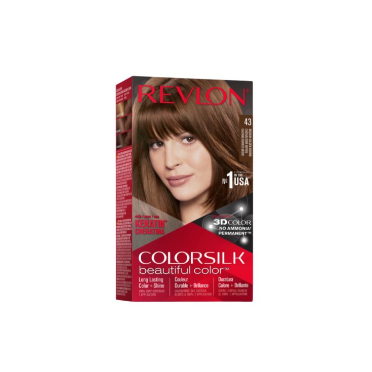 Colorsilk Beautiful Color&trade; 43 Medium Golden Brown Revlon 1 Kit
