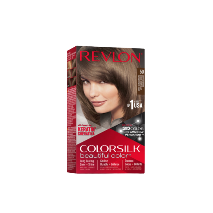 Colorsilk Beautiful Color&trade; 50 Castano Chiaro Cenere Revlon&nbsp;1 Kit