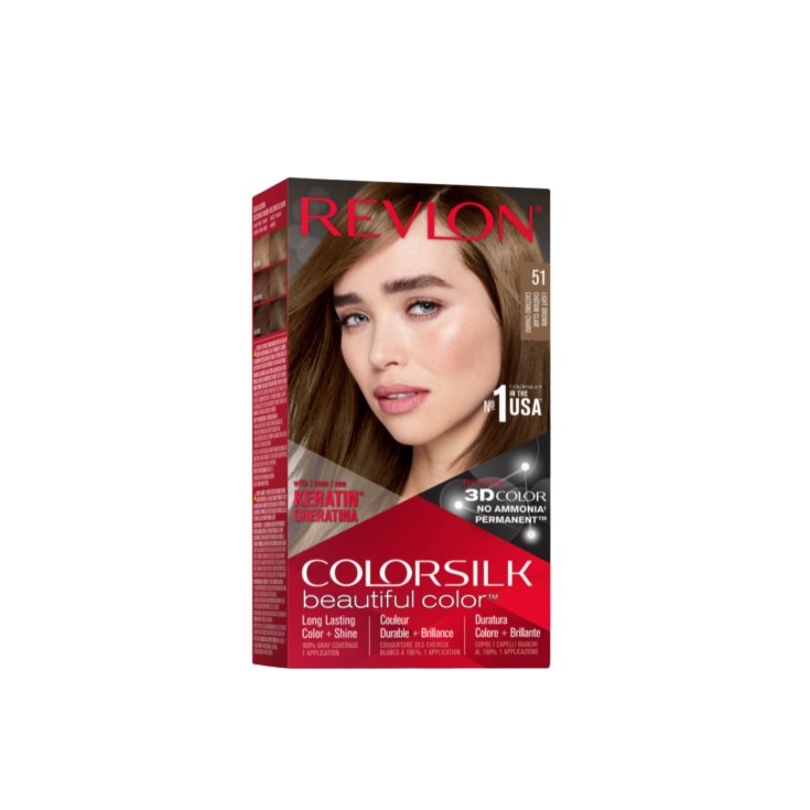 Colorsilk Beautiful Color 51 Castano Chiaro Revlon 1 Kit