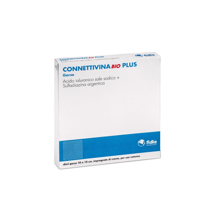 Connettivina Bio Plus Garze 10x10cm Fidia 10 Pezzi
