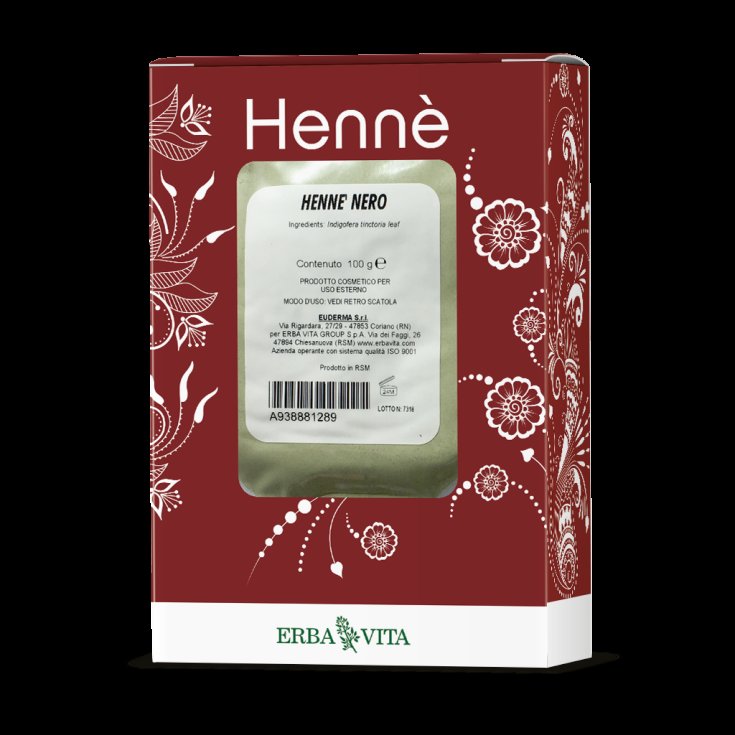 Henn&egrave; Nero Tintura in Polvere Erba Vita 100g