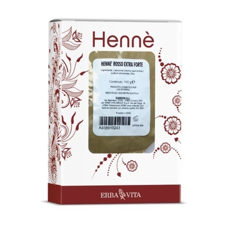 Henn&egrave; Rosso Extraforte Tintura in Polvere Erba Vita 100g