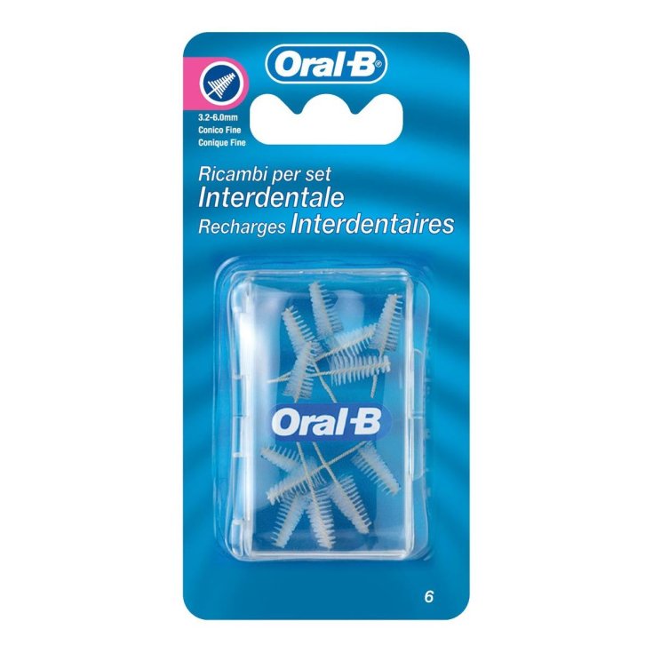 Oral-B&reg; Ricambi per Set Interdentale Conico 6x3.2 6x6.0