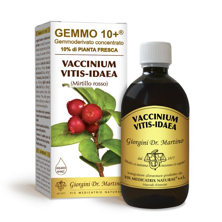 Mirtillo Rosso G10+ Vaccinium Vitis-Idaea Dr. Giorgini 500ml