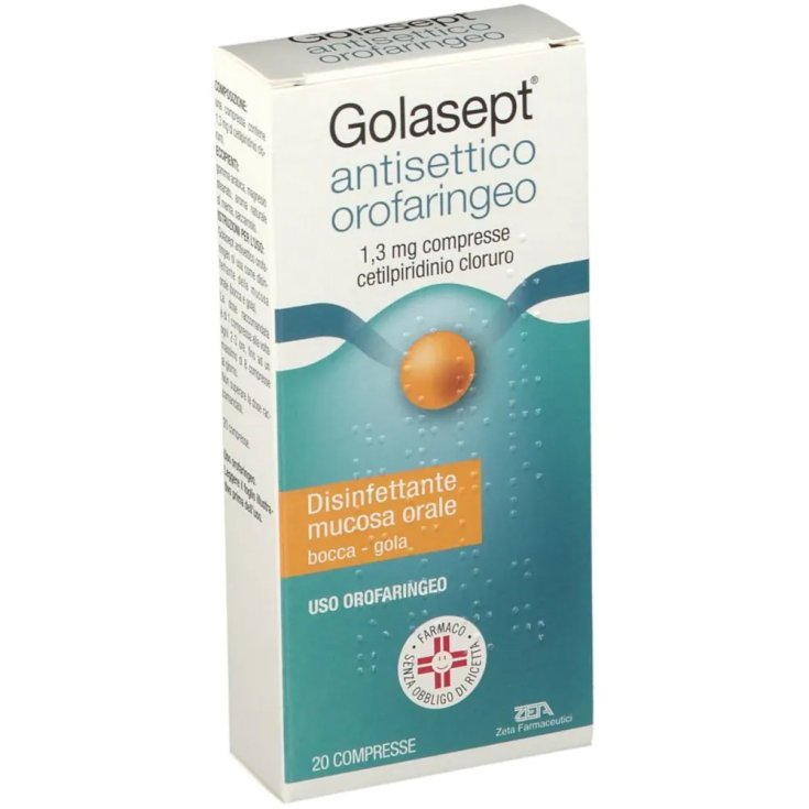 Golasept Antisettico Orofaringeo&nbsp;Zeta Farmaceutici 20 Compresse