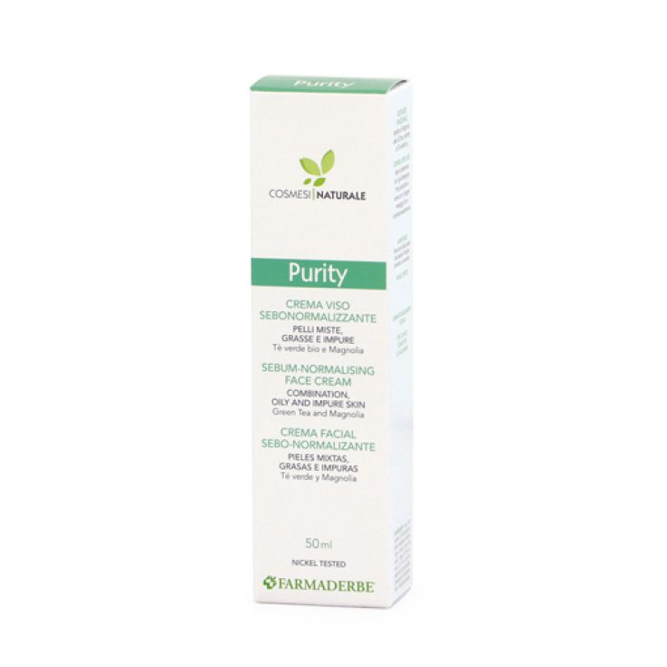 Purity Crema Viso Sebonormalizzante Farmaderbe 50ml