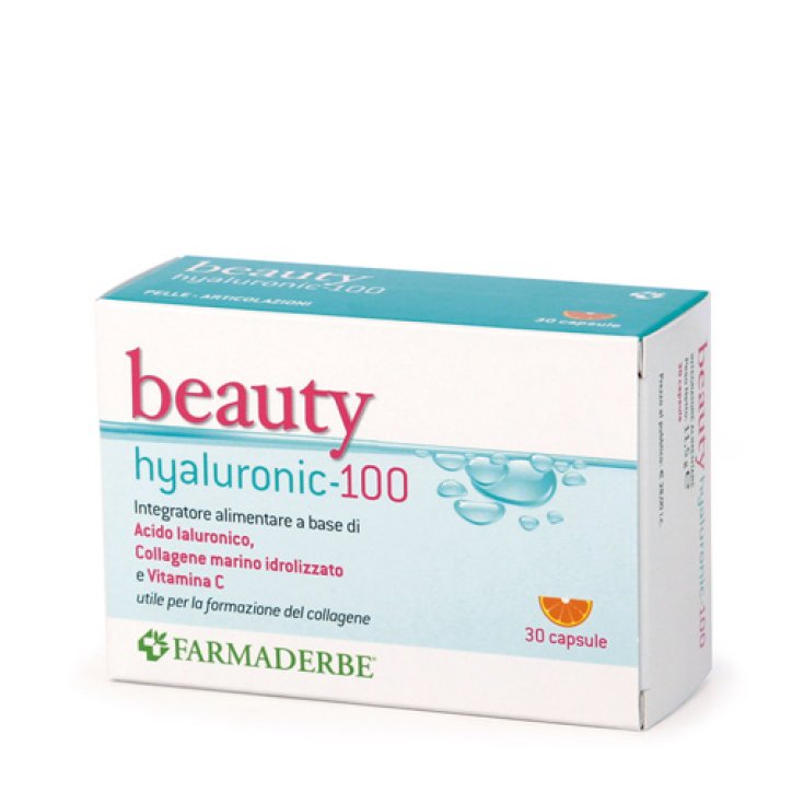 Beauty Hyaluronic 100 Farmaderbe 30 Capsule Beauty Hyaluronic 100 Farmaderbe 30 Capsule