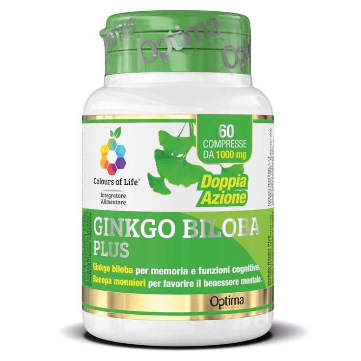 Ginkgo Biloba Plus Colours Of Life&reg; Optima Naturals 60 Compresse