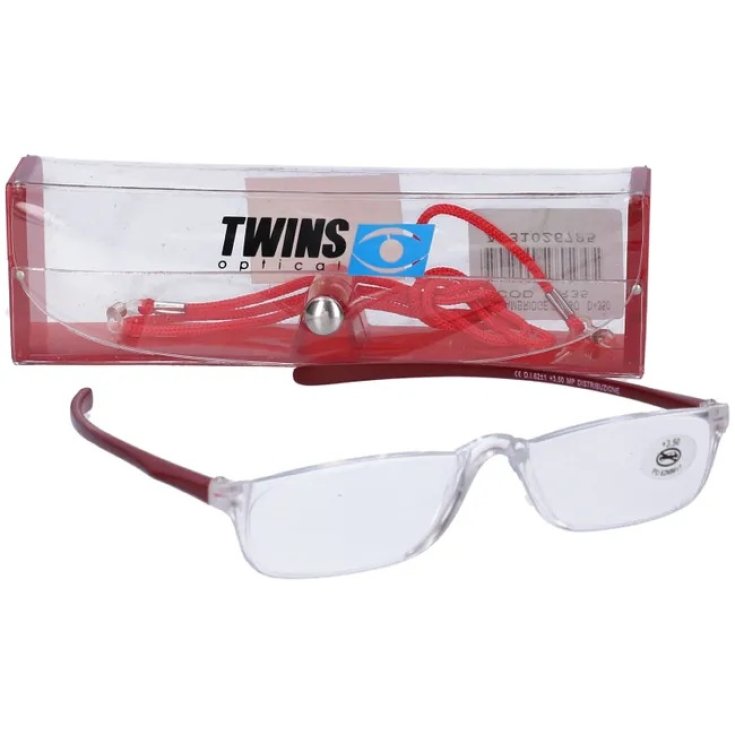 Occhiali Da Lettura&nbsp;Cambridge Rosso +1,5 Twins Optical