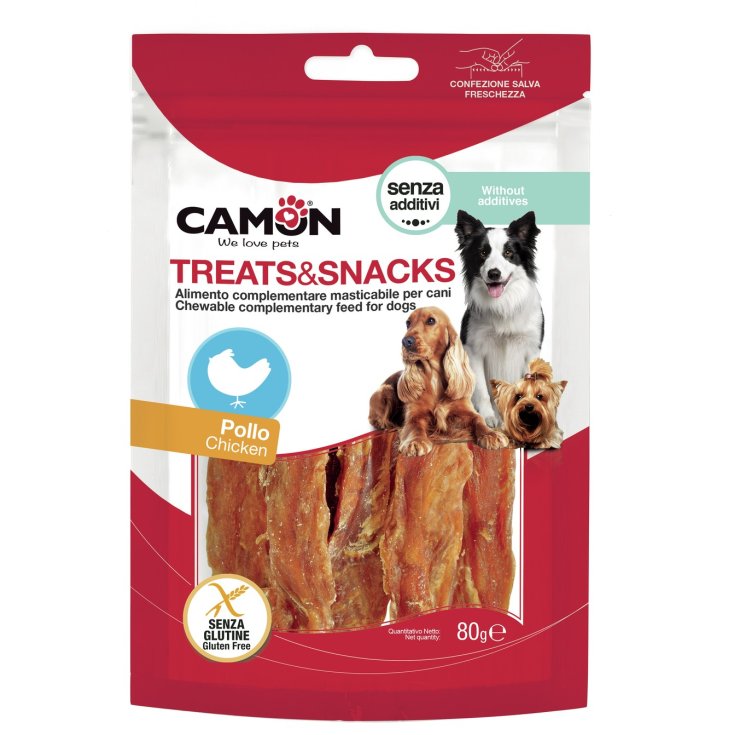 Treats Snacks Soft Pollo Strips - 80GR