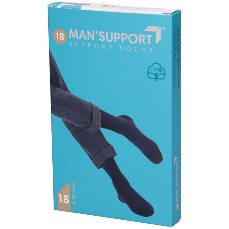 Man'Support Cotton 18 Bianco 5 GloriaMed&reg; 1 Paio
